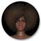 Designart - Portrait of African American Woman III - Modern Metal Circle Wall Art